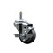 Service Caster 3'' Thermo Rubber Wheel Swivel 7/16'' Grip Ring Stem Caster with Brake SCC-GR20S314-TPRB-TLB-716138 - alternate 1